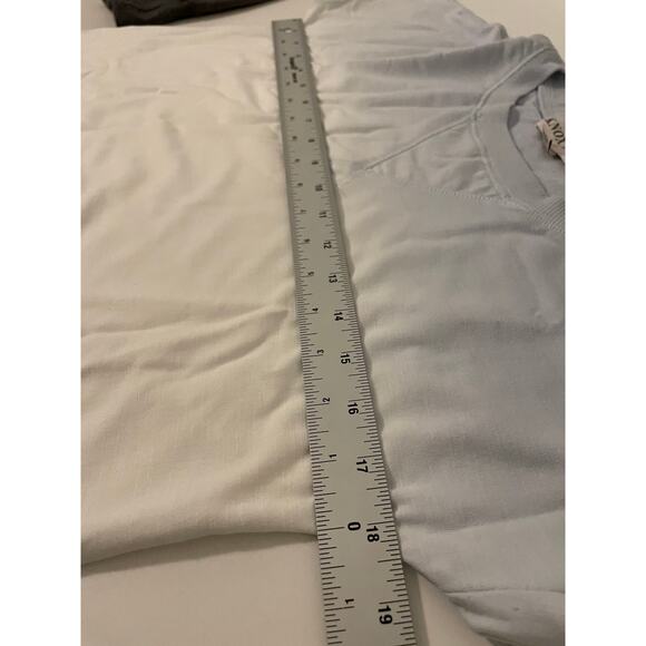 Knox Rose Ombre Long Sleeve Crew Neck Sweatshirt Blue/White/Grey XS Cozy Soft - Picture 11 of 11